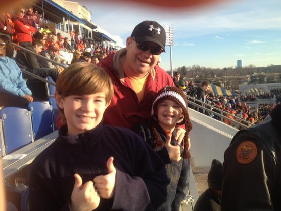 Collison boys spending some QT cheering for VT <a href="/militarybowl/">Go Bowling Military Bowl</a>!