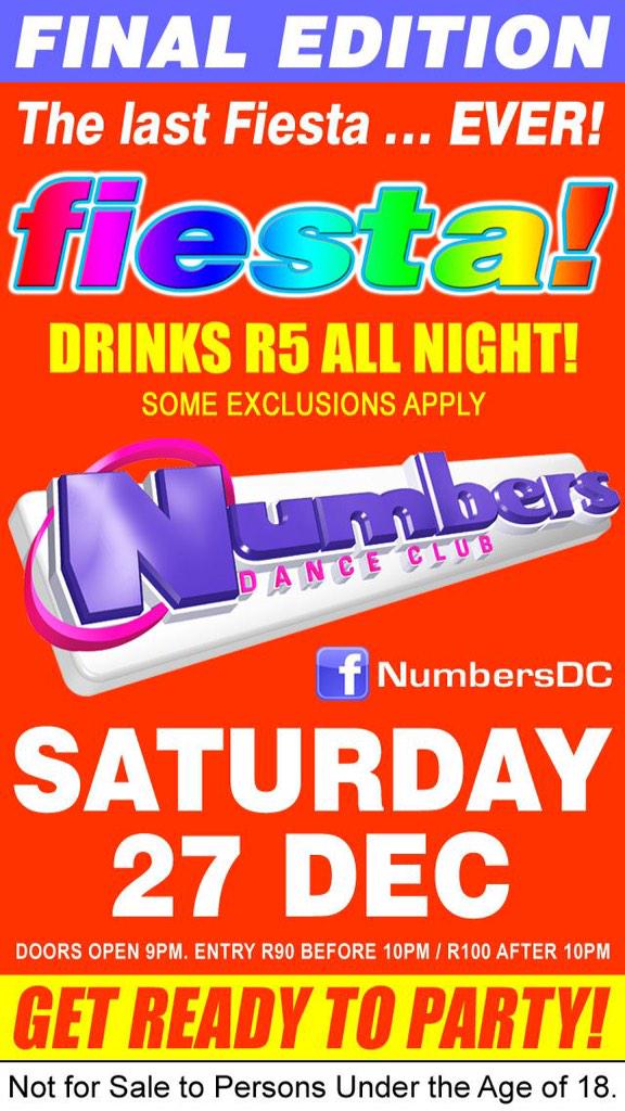 NumbersDC's tweet photo. Final reminder! The last one tonight! @DarynMildenhall @LaurenJadeKnapp @DJDamageSA @DJ_DwayneSA @ShanaisBecker http://t.co/eyy5Nw1fJu