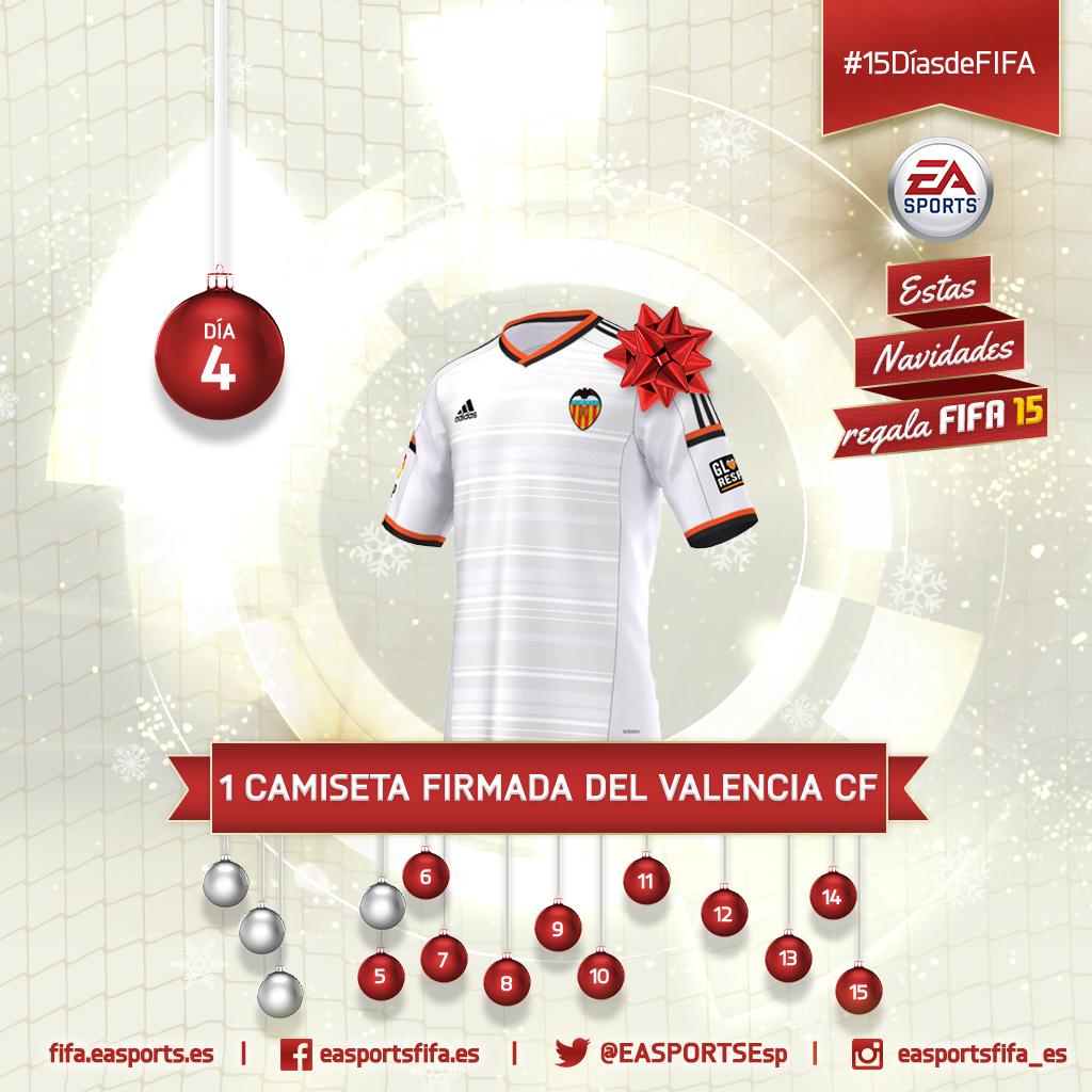 Día 4: ¡1 camiseta firmada del Valencia CF! RETWEET+FOLLOW para ganar #15DíasdeFIFA