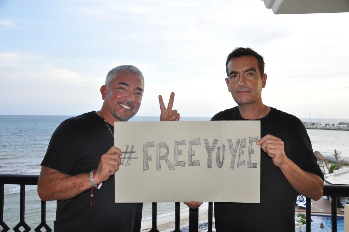 Desde Mexico con mi amigo y hermano Cesar Millan apoyando a <a href="/Frank_Cuesta/">Frank Cuesta</a> y a su familia.Libertad para Yuyee.