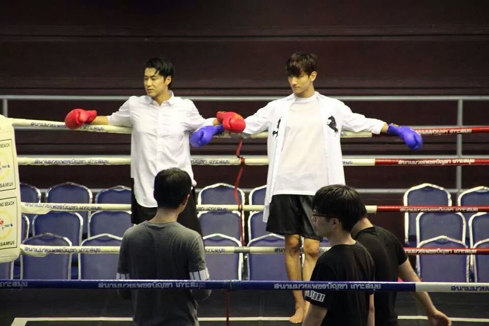 shinkipeia's tweet photo. 141217 #TVXQ fr. Phetchabuncha thaiboxingstadium FB http://t.co/7Lwebktsu6