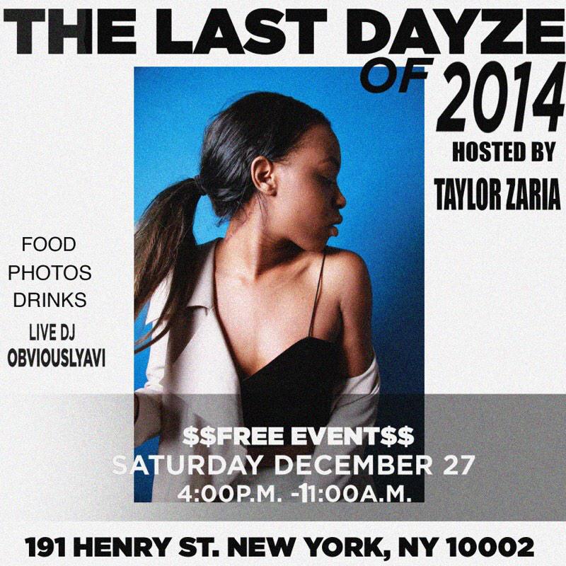 zarinotsorryy's tweet photo. All vibes today, can't wait to share mine with you #lastDayzeof2014 x #equatorproductions
Stop by for drinks more http://t.co/QokZd7RdNi
