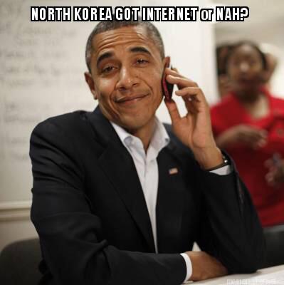 AdrienneNEdward's tweet image. Does North Korea have Internet or Nah? #US #SonyHack #SonyLeak #BarackObama #NorthKorea #monkey #TheInterview