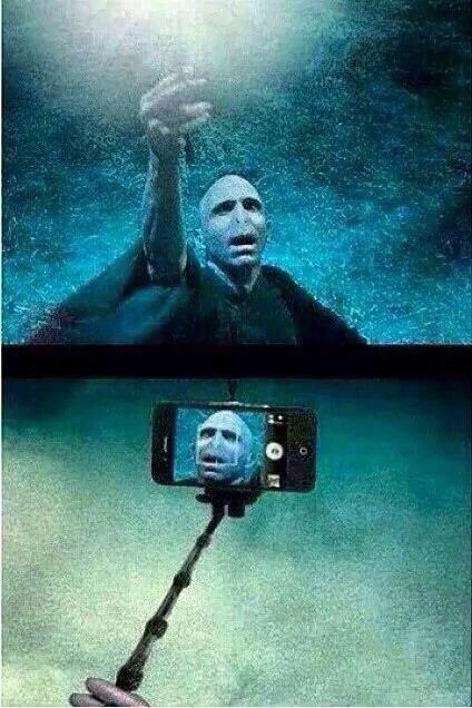 casinclair's tweet photo. 2014 was the year of the selfie stick. In history this will be seen as the tipping point of societal decline. http://t.co/HI6i2nNaaS