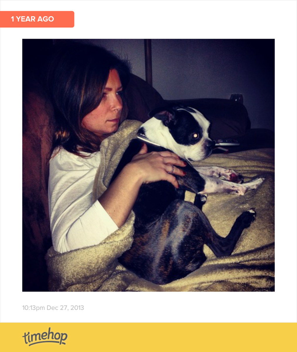 Kpurf918's tweet photo. Love this little fur baby more then anything!!! #baxter #besties #bestdogever #bostnterrier we always cuddle! http://t.co/DCIr8DEdBZ