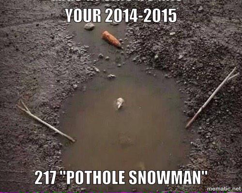 217Problems's tweet photo. Your 2014-2015 version of a snowman.. http://t.co/l2ANxq1OqZ