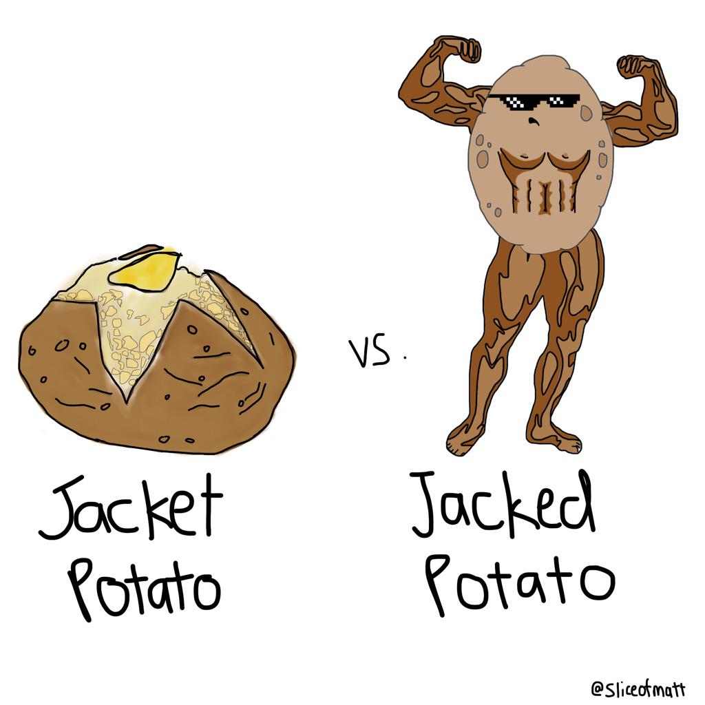 Jacket Cartoon Potato - Shakal Blog