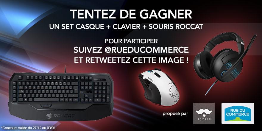 Magohamot's tweet photo. Tu veux bien commencer l'année avec du stuff ROCCAT? RT + Follow @rueducommerce pour tenter de gagner un set complet! http://t.co/hajLOQQAZh
