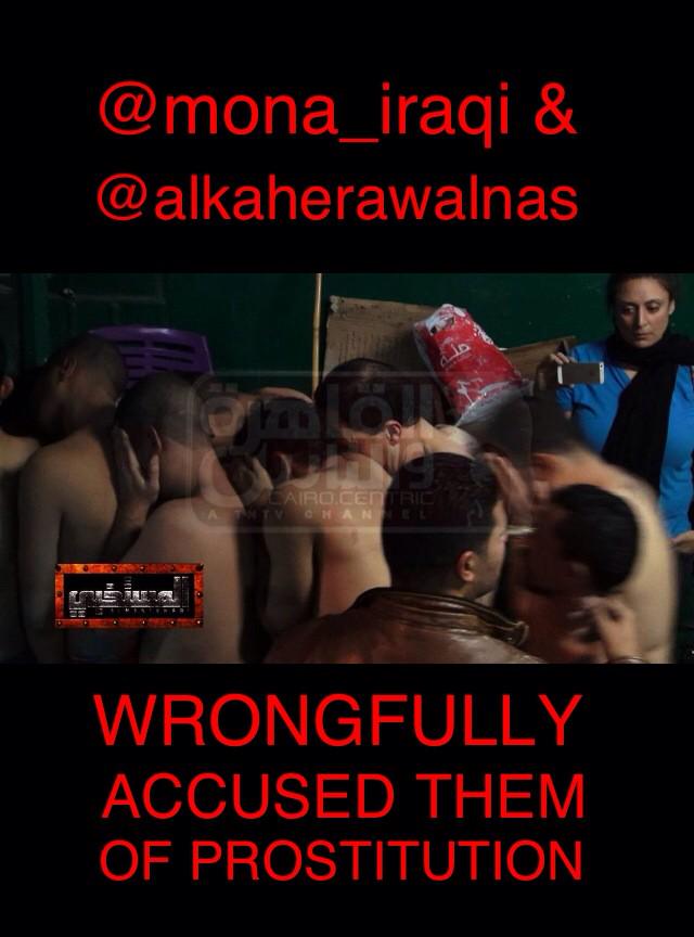neareastern's tweet photo. .@mona_iraqi still a "reporter" at .@alkaherawalnas TV. Both refuse to apologize for wrecking 26 lives #CairoRaid http://t.co/KM5hgHldJB