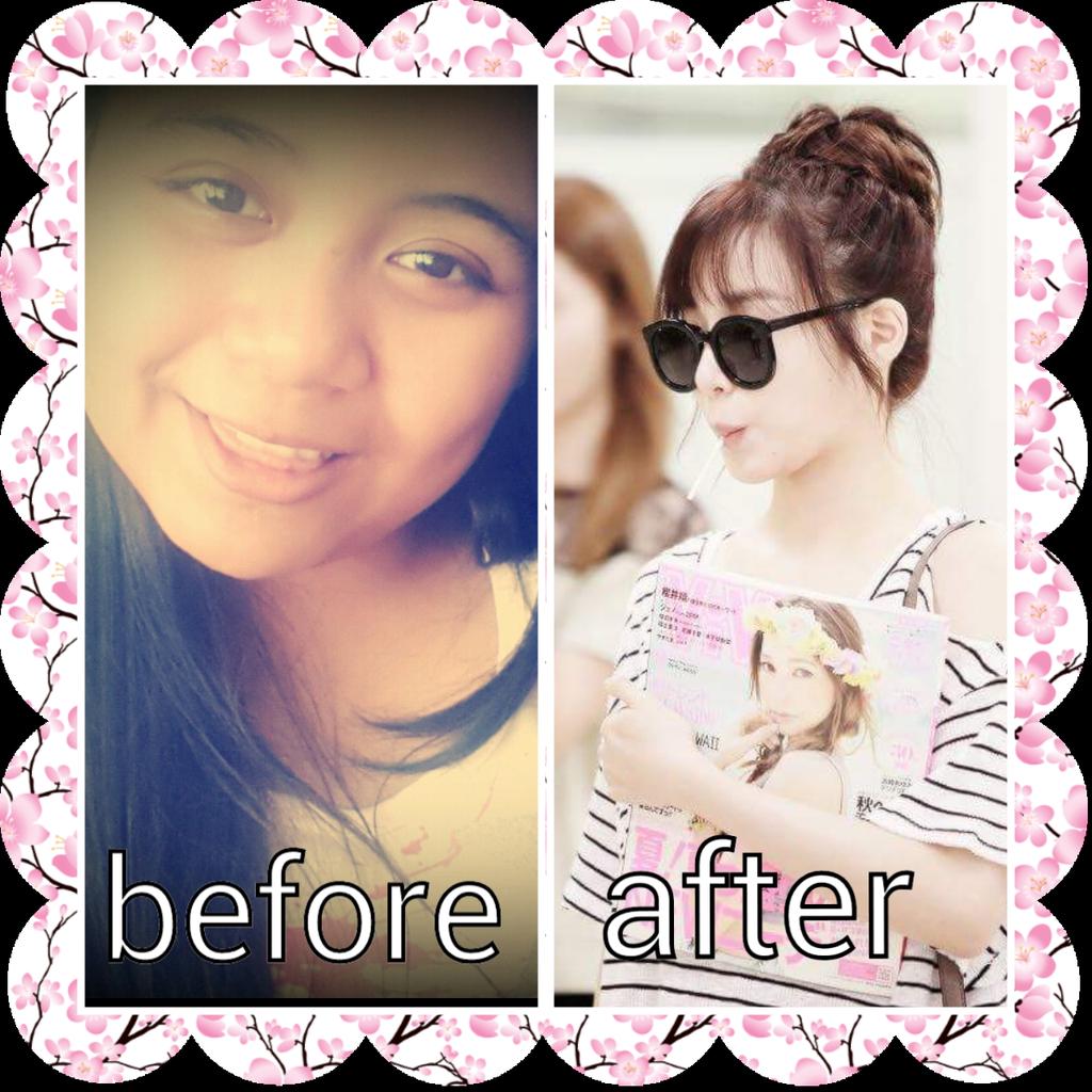 jhoiatien's tweet photo. My girlfriend transformation simula pumunta ng korea gumanda.. she was so beautiful after♥♥♥ http://t.co/ZXmmpNRprb