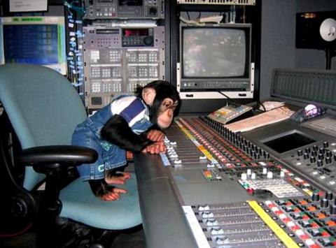 QuiKGunZ's tweet photo. A look at one of @PlayStation's engineer's trying to find the server reset button to bring #PSN back online. http://t.co/eF5GeBh65G