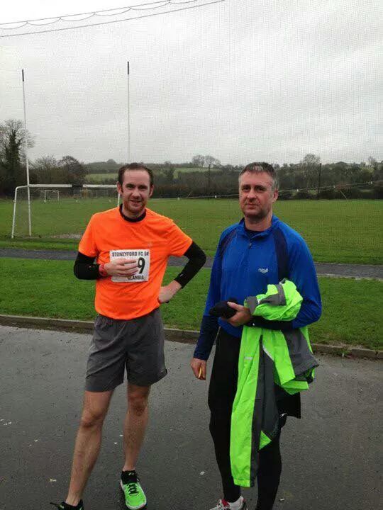 Stephens day 5k in Stoneyford in the cold wet rain! The uncle didn't do too bad in his first 5k either.
