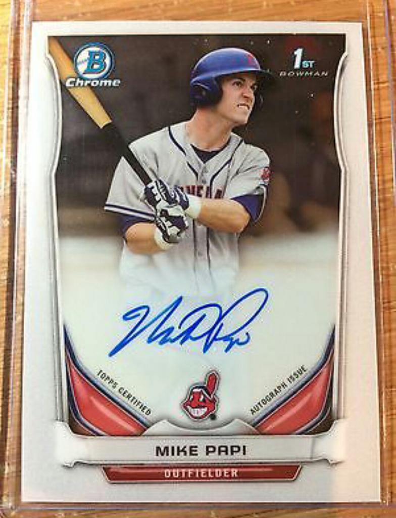 Indians_Tweets's tweet photo. Mike Papi autographed Bowman Draft.
#Cleveland @Indians http://t.co/c6gjUSizN1