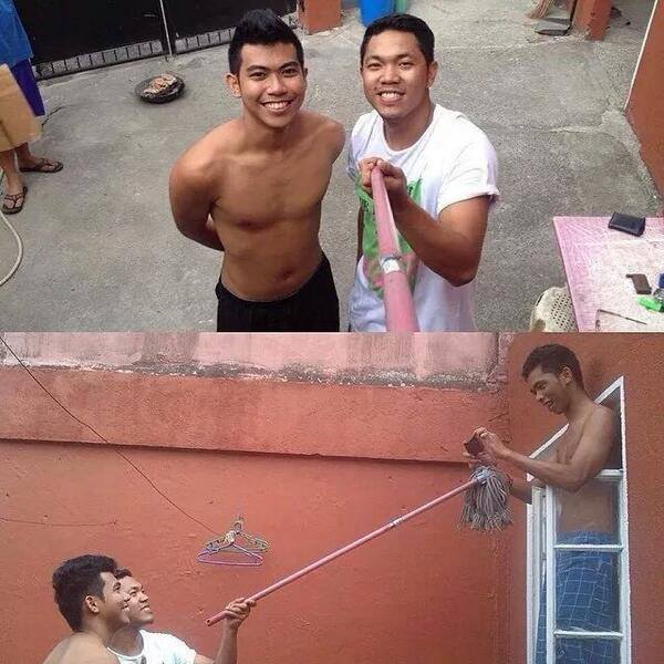 Jacobzawaq's tweet photo. Vive la créativité ! #Selfie #GoProbe #Twittos http://t.co/riTAZPDDo5