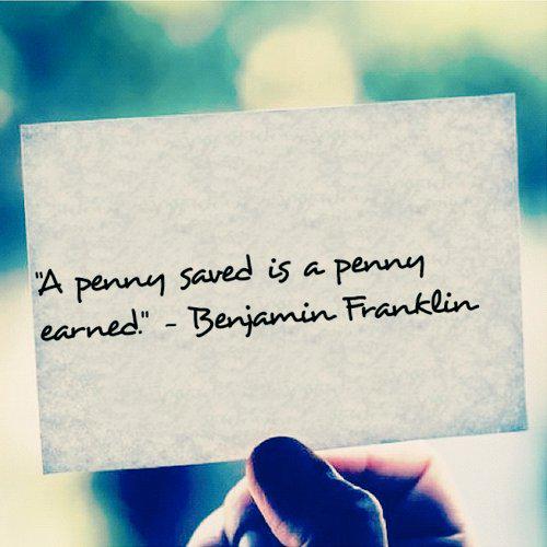 In andere woorden, een euro bespaard is een euro verdiend! #besparen