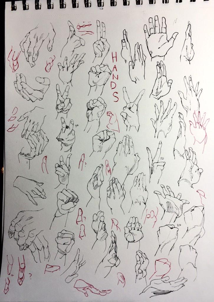 手描いてました 