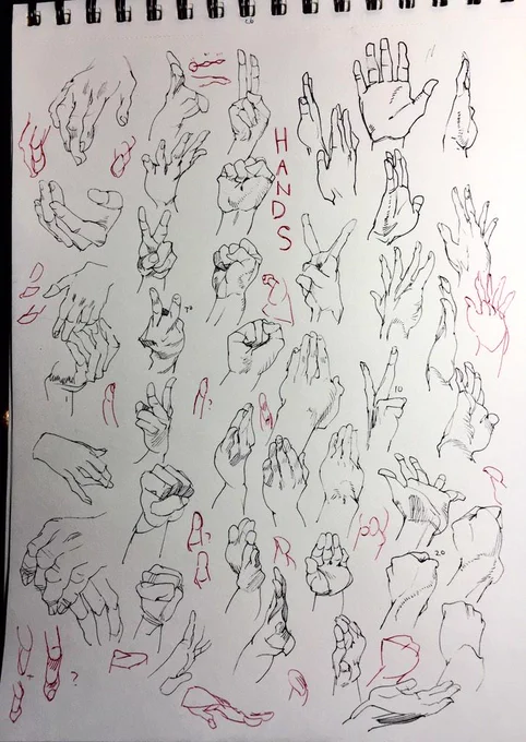 手描いてました 