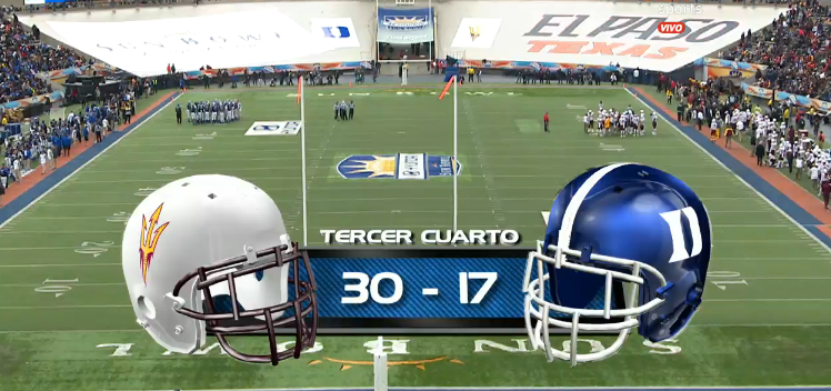 ClaroSports's tweet photo. #SunBowl así terminó el 3erC #DukevsASU | Seguimos en VIVO por:
http://t.co/XpPzMmFgbU
Usa el HT #NCAA http://t.co/jgMLGoRXnt