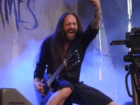 Happy birthday Niclas Engelin-In Flames,27 December 1972,this pic in Hell and Heaven Fest México 2013. 