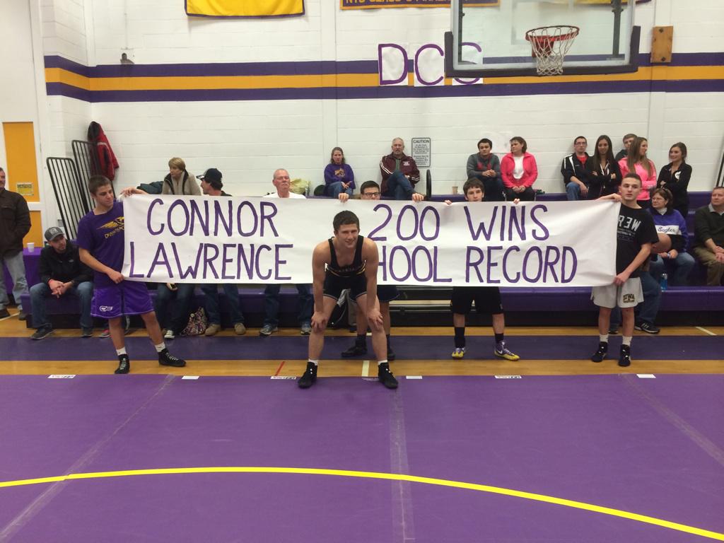 DburgWrestling's tweet photo. Congrats to @Connorlawrence9 #200winclub #eaglerecord http://t.co/4f8m38ZL7T