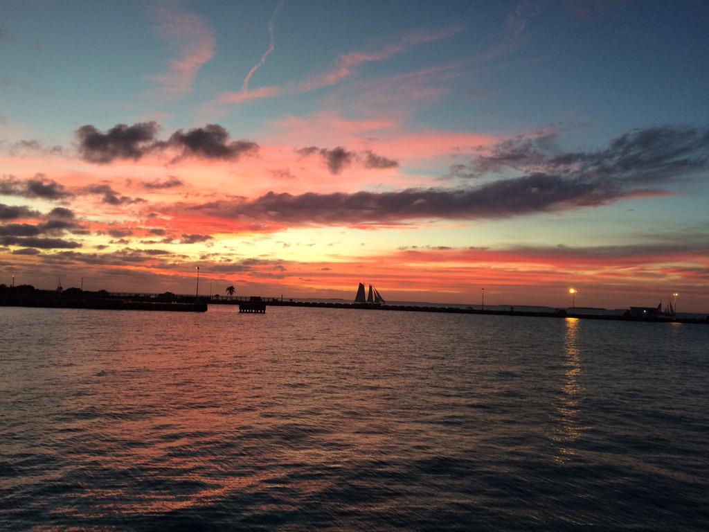 Beautiful #KeyWest #sunset aboard the #Ingham #Coastguard Cutter