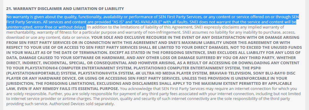 mXmGaming's tweet photo. @AskPlayStation Complainers: Ever wonder what's in that long TOS you agree to without reading? http://t.co/nKsTaVeN5P