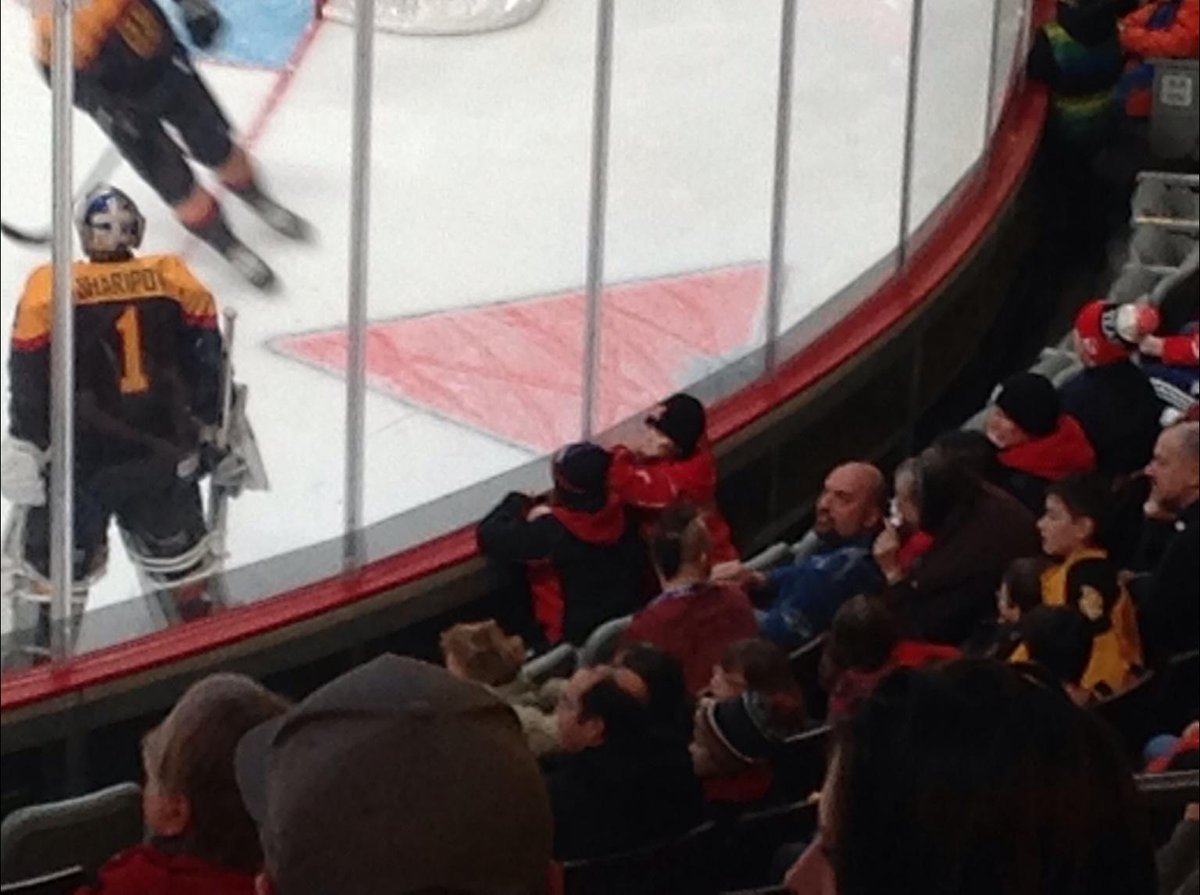A little brotherly alone time at the WJHC in Montreal. #WJC2015