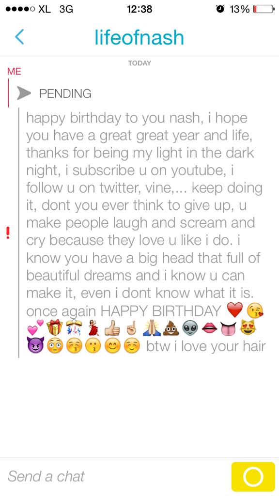 Happy birthday nash grier -indonesia    