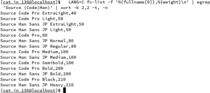 cat_in_136's tweet image. #SourceHanSans Light/ExtraLight weights are different than #SourceCodePro Light/ExtraLight weights. Why?