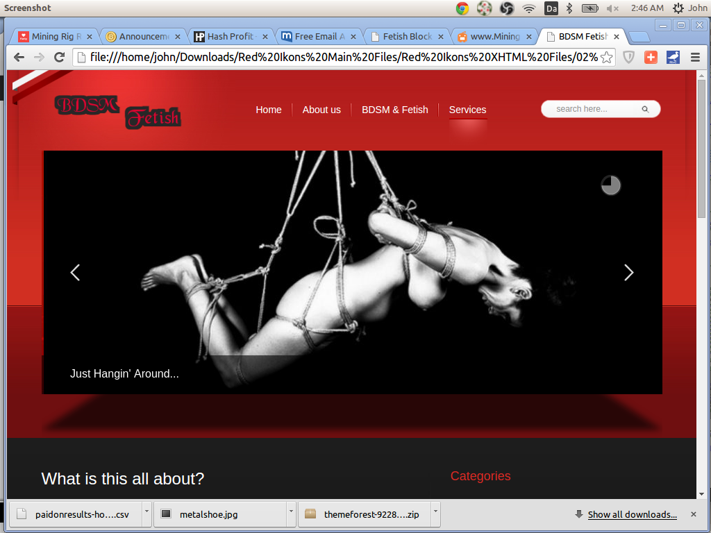 BDSM_Fetish's tweet photo. taking ages to construct using just txt files, but a slice of the top bits of the new bdsm-fetish .. the pics swirl http://t.co/jQhVPOVBdV