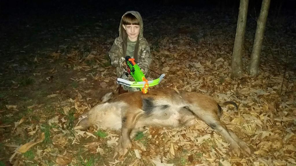 TOCCompany's tweet photo. Just now posting the before and after, missed a 6 pt yesterday, God brought us this today.  #hoghunting #bustaboar http://t.co/WMFVJjHV3Q