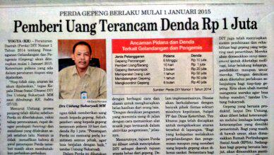 #Info <a href="/KalisaPd/">Kalisa</a>: Perda DIY mulai 1 Jan 2015 bagi pemberi gepeng pidana 10 hari &amp; denda 1jt rupiah  <a href="/Jogja_Uncover/">🇮🇩 MTGS Georitmus© 5.5+</a>