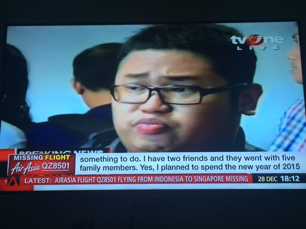 therealhaikel's tweet photo. 😢 This is saddening... #QZ8501 http://t.co/U18g7dEtNF