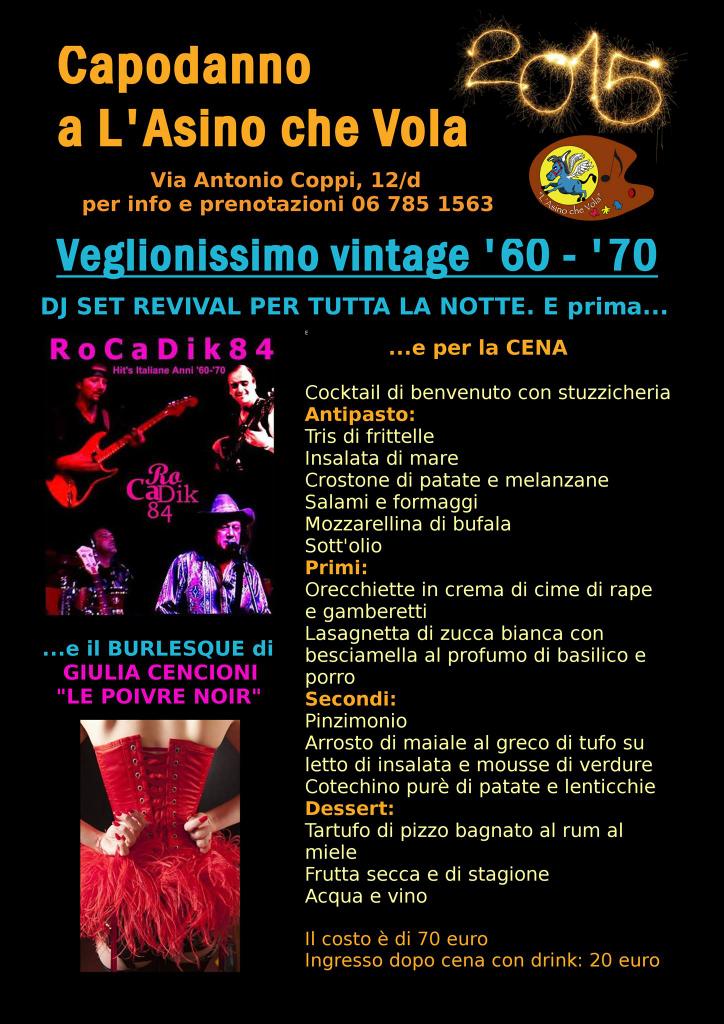 Ultimissimi posti per il cenone di capodanno.. per info e prenotazioni 338 2751028.