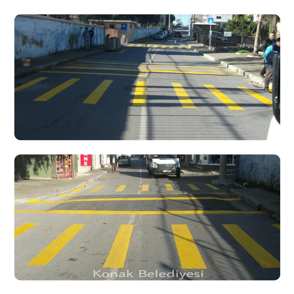 TSE standartlarını esas alarak yaptığımız kasisler okul önlerinde trafik güvenliği sağlıyor.
 #KonakBelediyesi