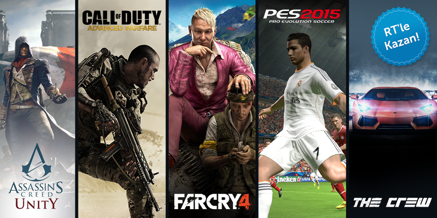 #YılınHediyesi seni bekliyor! İçeriğimizi RT yapan 5 kişiye oyunlardan biri hediye :)