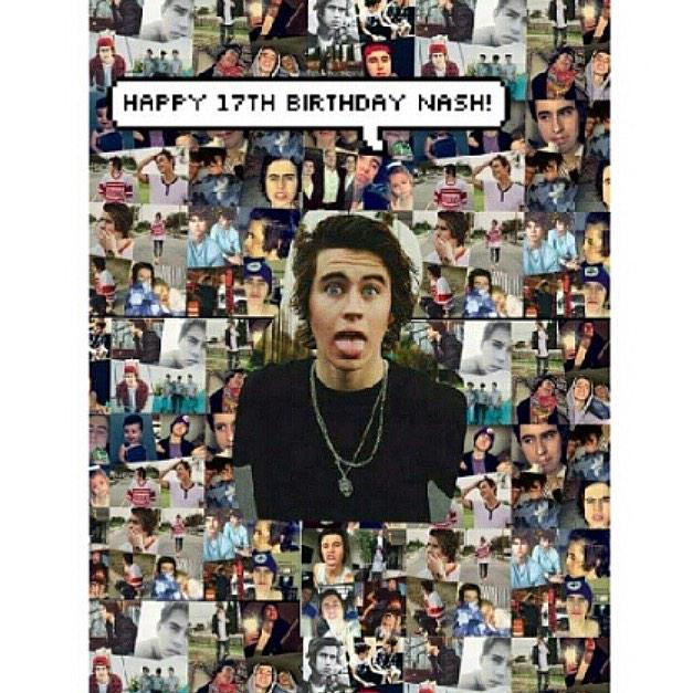 What an amazing day to be celebrating. Nash Grier is 17 omg. Happy birthday babe ily 