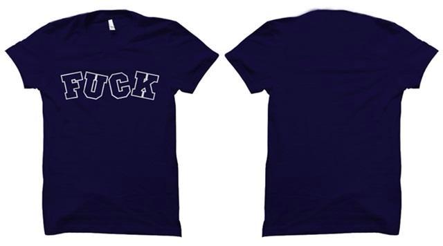 #AFILSYEARANDSALE FUCK (Navy) Unisex Basic Tee Price: 150K.  disc10% WhatsApp: 081299192471