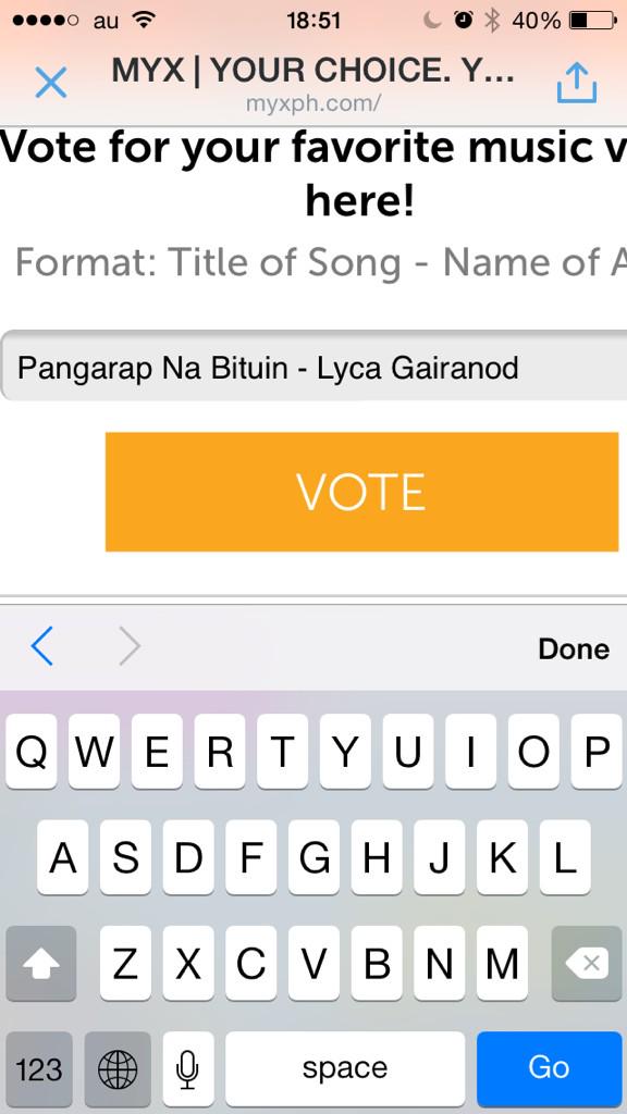 jdl061's tweet photo. VOTE na po kayo🙏🙏🙏❤️LYCA😍 http://t.co/GvLLLEBbbb
