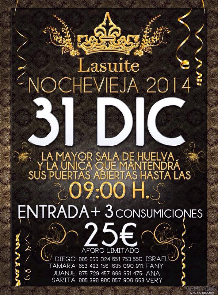 Lasuite2014's tweet photo. LASUITE - FIN DE AÑO

Entradas para el 31 de Dic a 25€ con 3 copas CASI AGOTADAS

Whatsapp: 675 729 457

@Lasuite2014 http://t.co/EtysaAxxvz