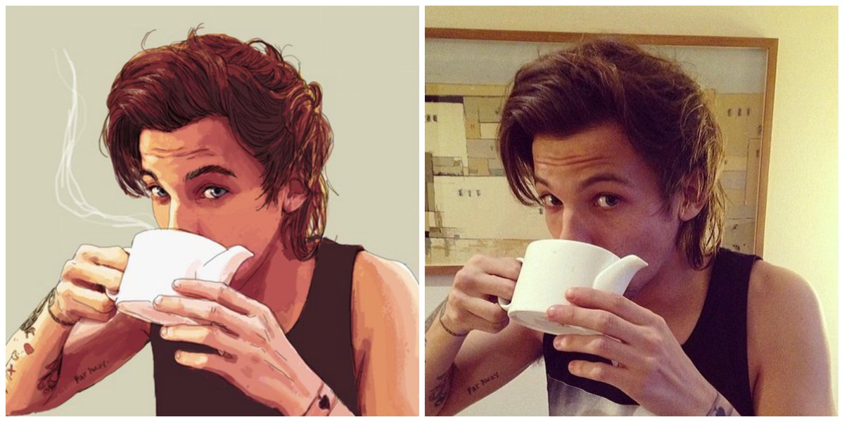 m_magazine's tweet photo. Calling all #Directioners! This @Louis_Tomlinson fan art is unbelievable! http://t.co/sNgeUPx90U http://t.co/ehy9hPPiHB