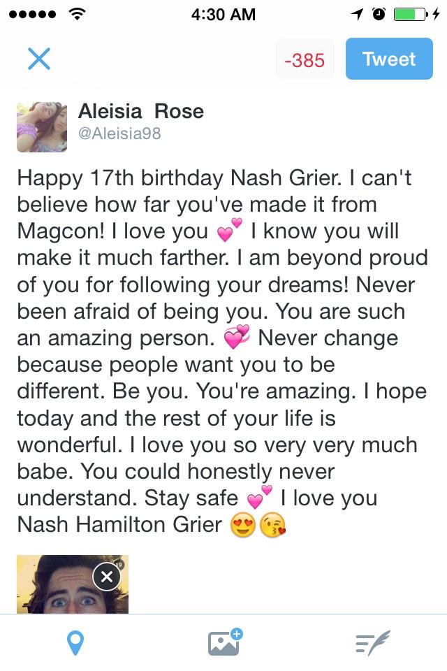 Happy Birthday Nash Grier   