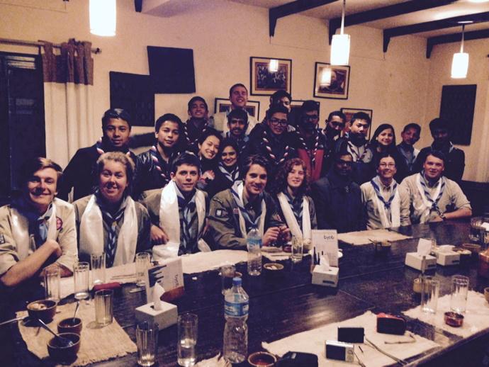 _nepal2014's tweet photo. Met some Nepalese scouts tonight! Namaste!!! http://t.co/PMP6qldPZ6
