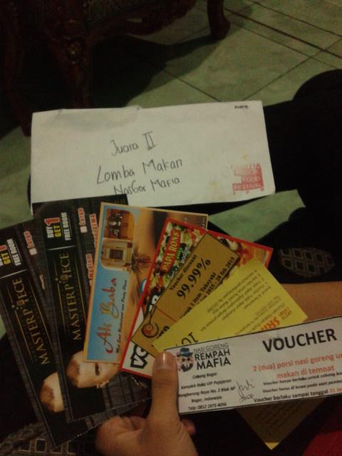 awrully's tweet photo. @BogorFoodFest thanks yaa panitia #BFF2014 buat hadiahnyaa, barokah pisaaan, sukses buat kalian!!#RaosKadeudeuh http://t.co/gyojacKIg4