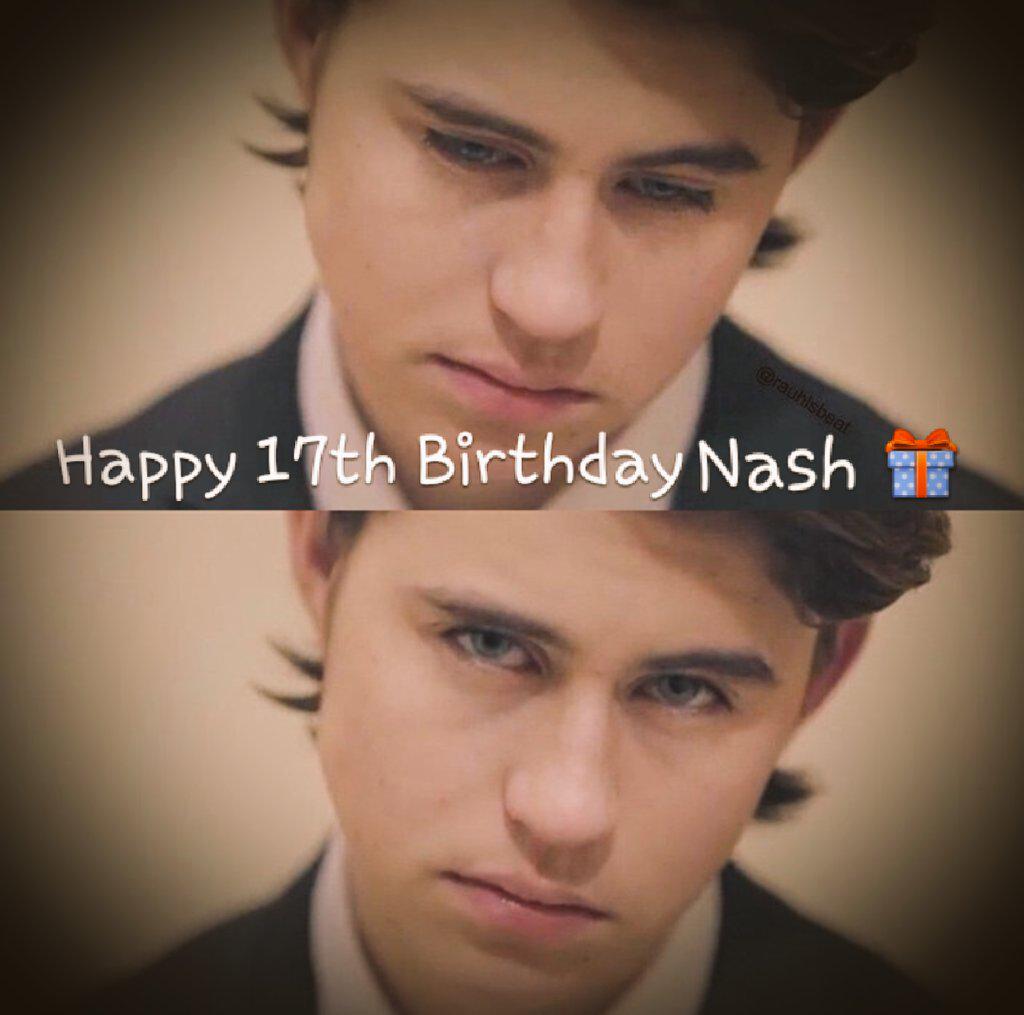 Happy Birthday Nash Grier I love you so much. Ur so funny and cute! I love watching ur YouTube videos & vines Ily 