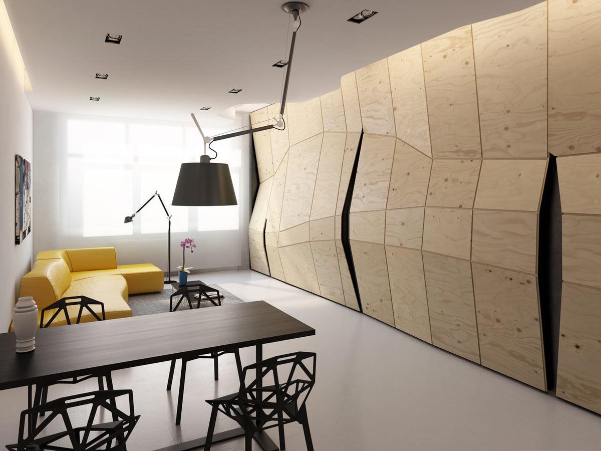 guroglad's tweet photo. Den som kunne bodd i en slik boks: @designmilk: Transforming Apartment Maximizes Small Space  http://t.co/A6CeK9xXhJ http://t.co/ENVxc4BKAo