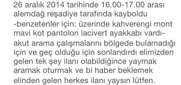 forzabesiktas's tweet photo. Ant Sekban KAYIP  #antsekban Görenlerin İrtibat Telefonu Aramalarını Rica Ediyoruz: 0531492 43 36 053 http://t.co/HSqrir8GRr