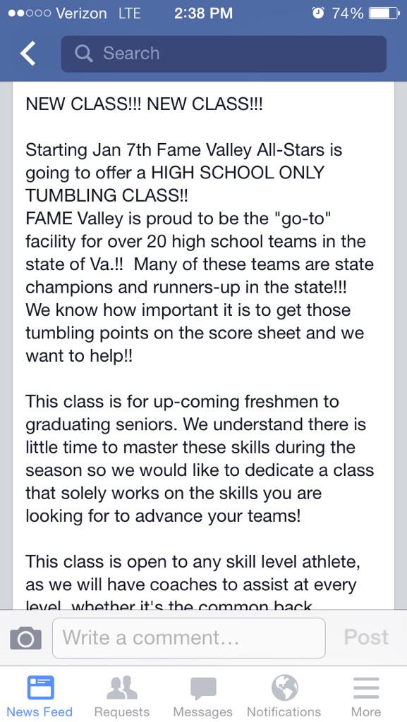 New high school class at Fame! 😁😁