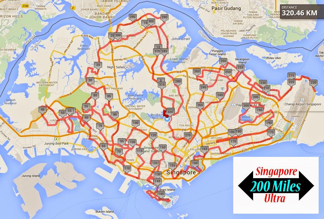 Singapore 320K Ultra. January 1, 2015
100% Blusukan - COT 72 hours