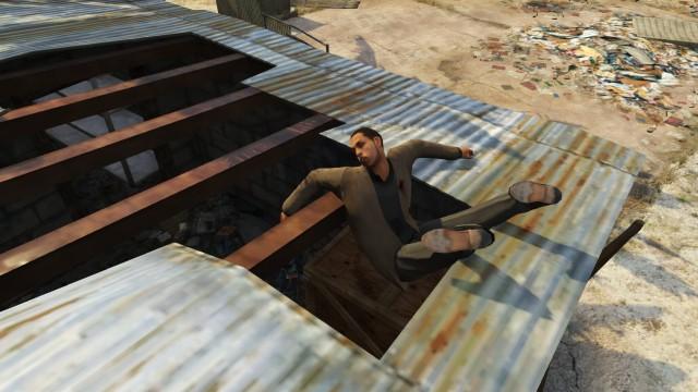 SandyShoresGTA's tweet photo. This motherfucking guy from Los Santos's just chilling above the rooftops of Sandy Shores!!! http://t.co/QNucFaAAAj